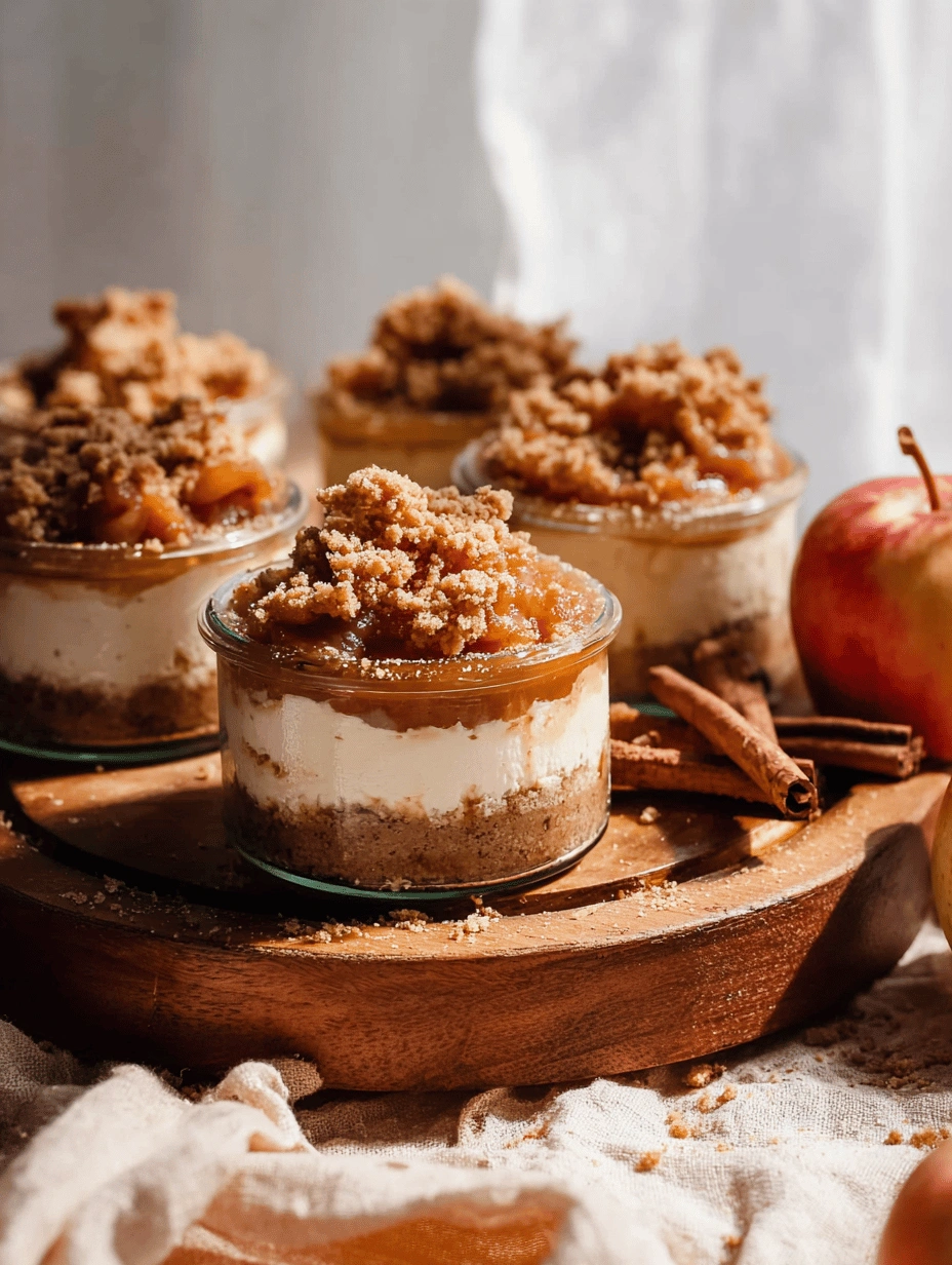 Mini No-Bake Apple Pie Cheesecakes - Image 2