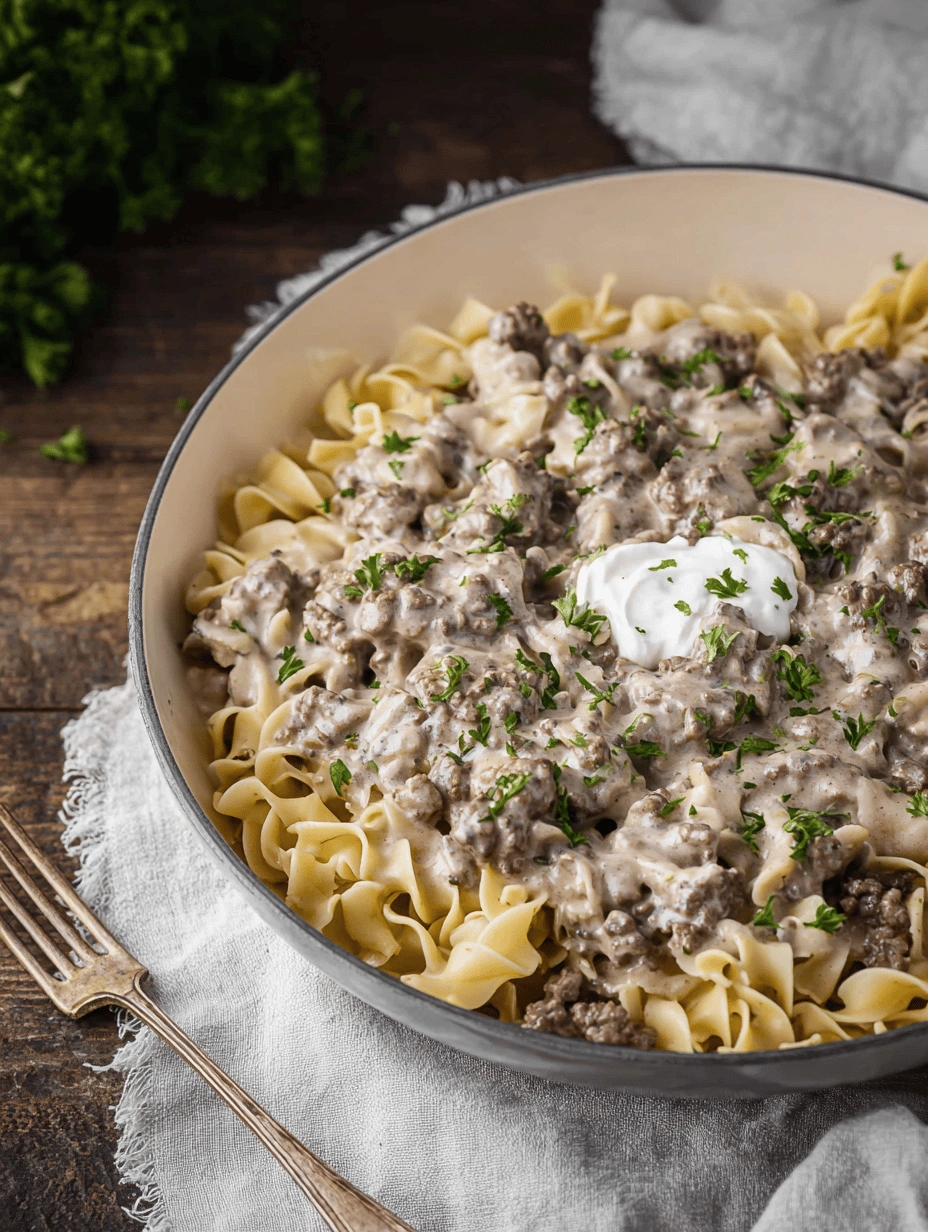 Easy Ground Beef Stroganoff Recipe: Quick Comfort - Image 2
