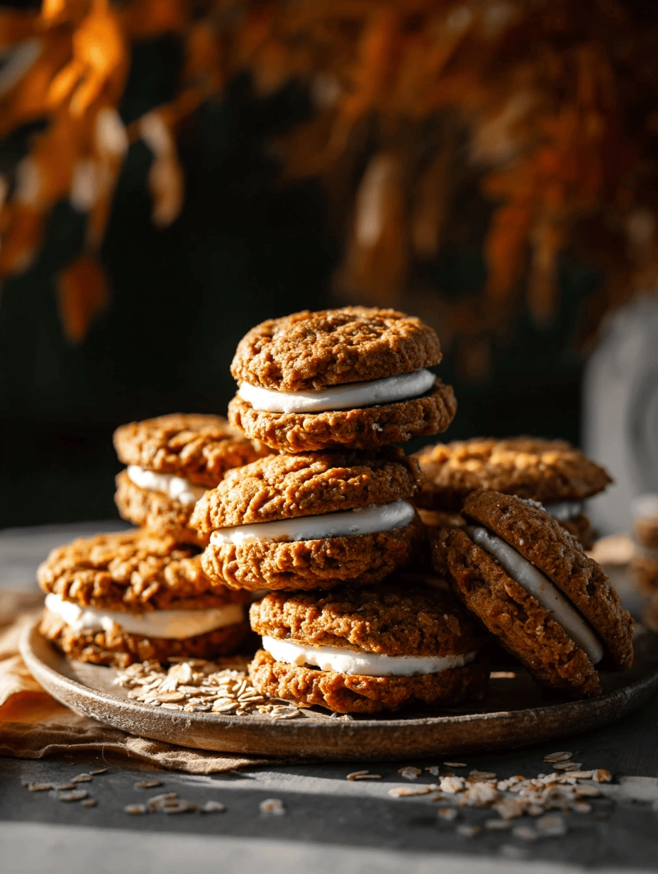 Pumpkin Oatmeal Cream Pies: Cozy Fall Treat - Image 1