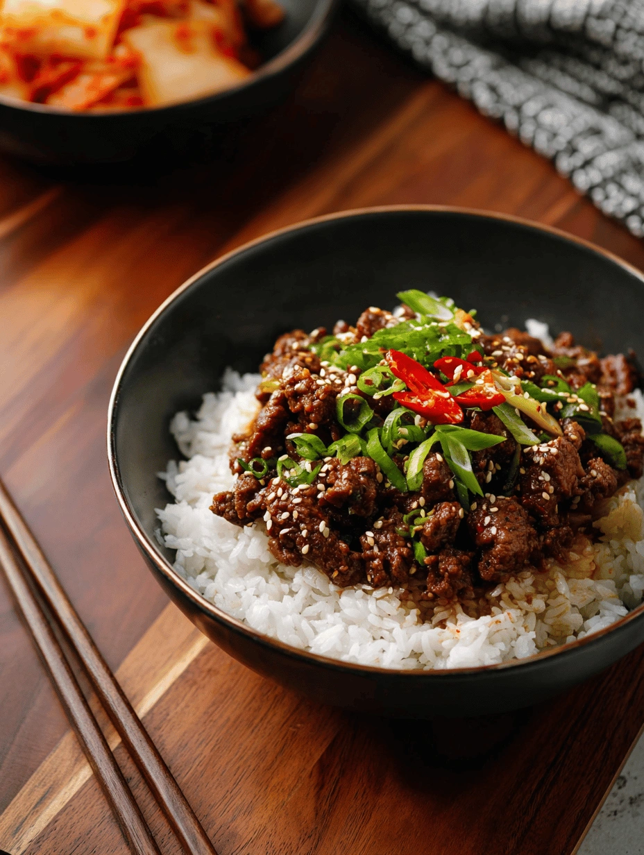 Korean Beef Bowl: Quick & Tasty Weeknight Magic - Image 1