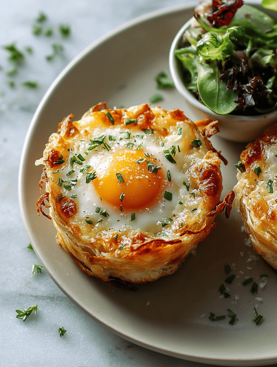 Baked Eggs Napoleon: Easy Brunch Delight - Image 1