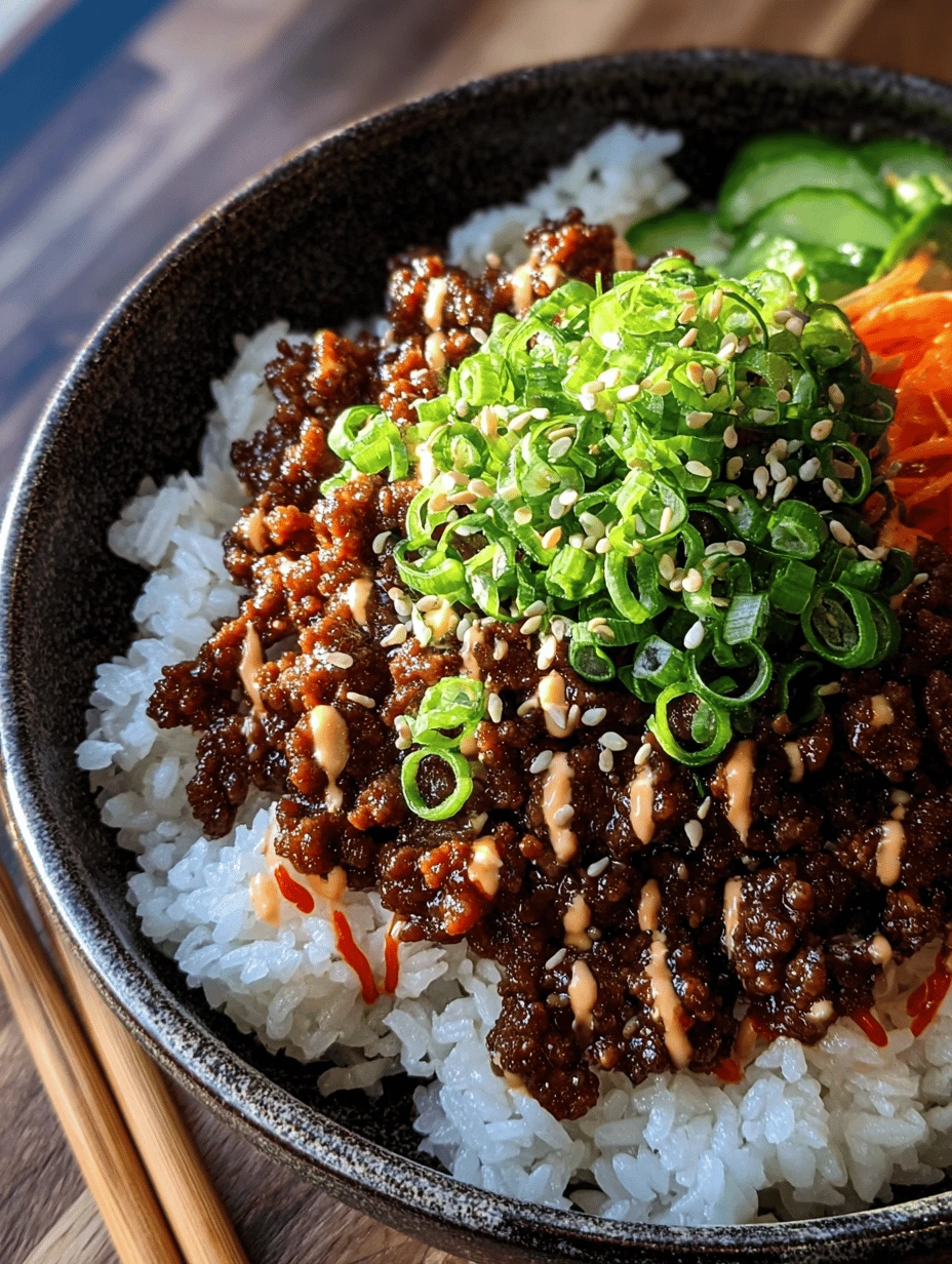 Korean Ground Beef Bowl: Quick & Delicious Weeknight Fix - Image 2