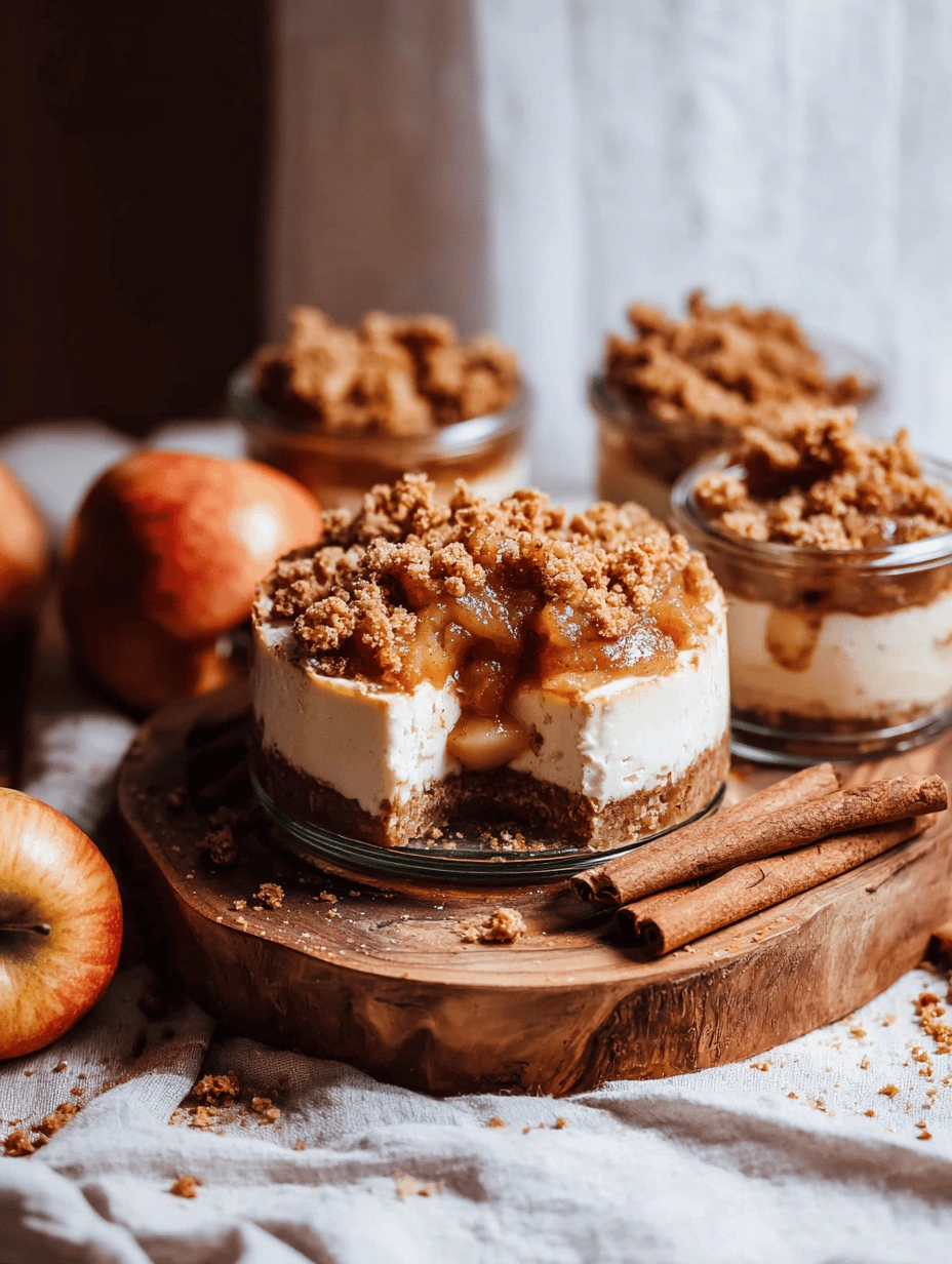 Mini No-Bake Apple Pie Cheesecakes - Image 1