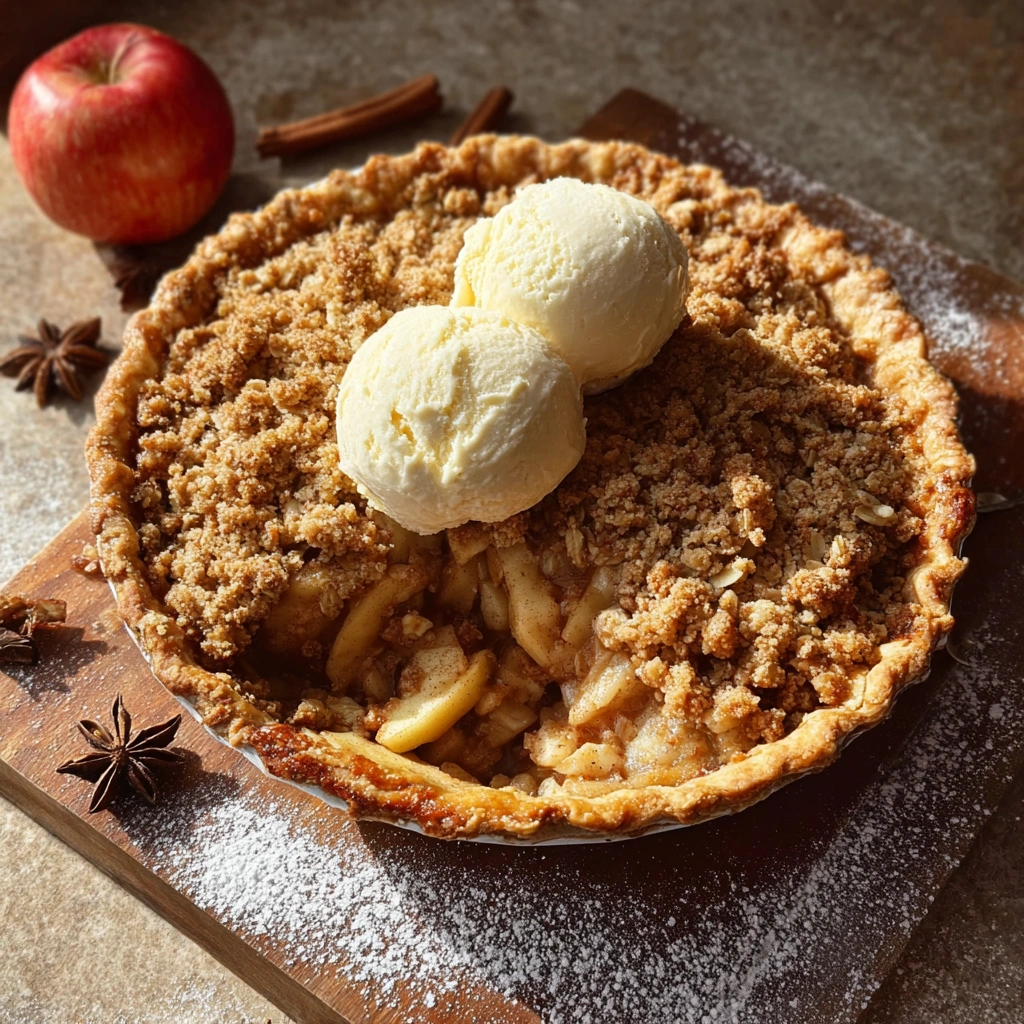 Rustic Apple Crisp Pie: Sweet Fall Comfort - Image 1