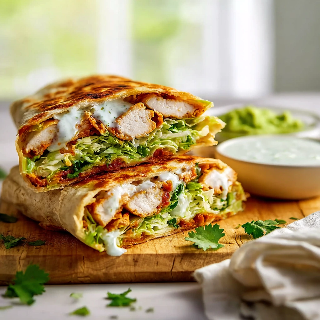 Crispy Healthy Chicken Crunch Wrap: Weeknight Flavor Boost - Image 2
