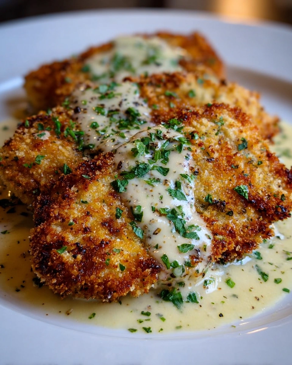 Parmesan Crusted Chicken with Creamy Garlic Sauce - Image 3