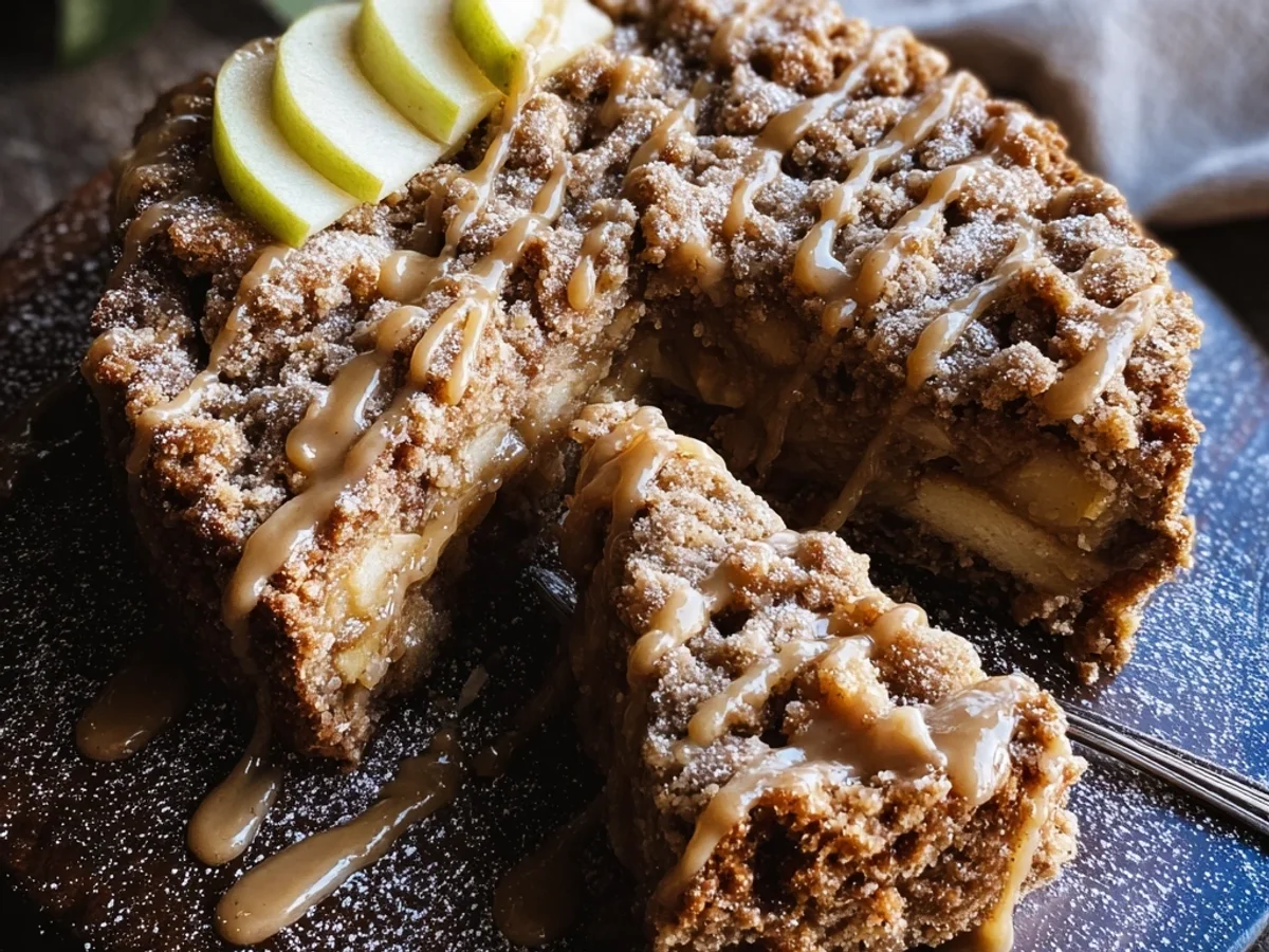 Apple Crumb Cake with Cinnamon Drizzle: A Homestyle Treat - Image 2