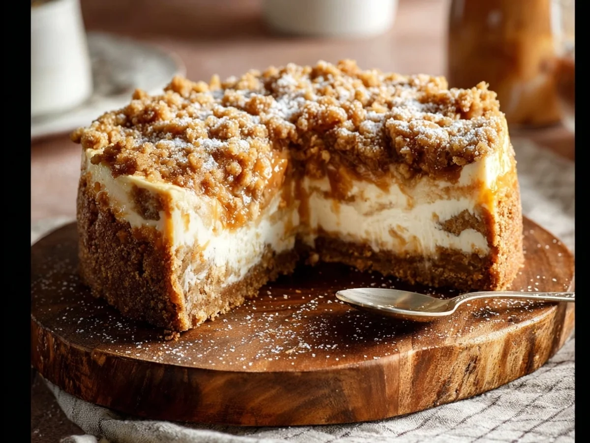 Apple Crumble Cheesecake: A Rustic Fall Treat - Image 2