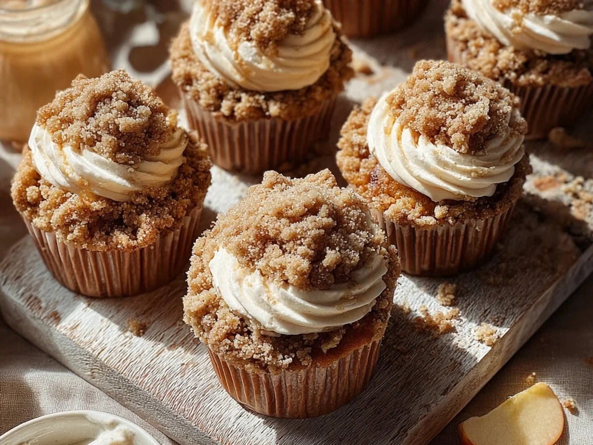 Apple Crumble Cupcakes: Spiced Fall Treat - Image 2