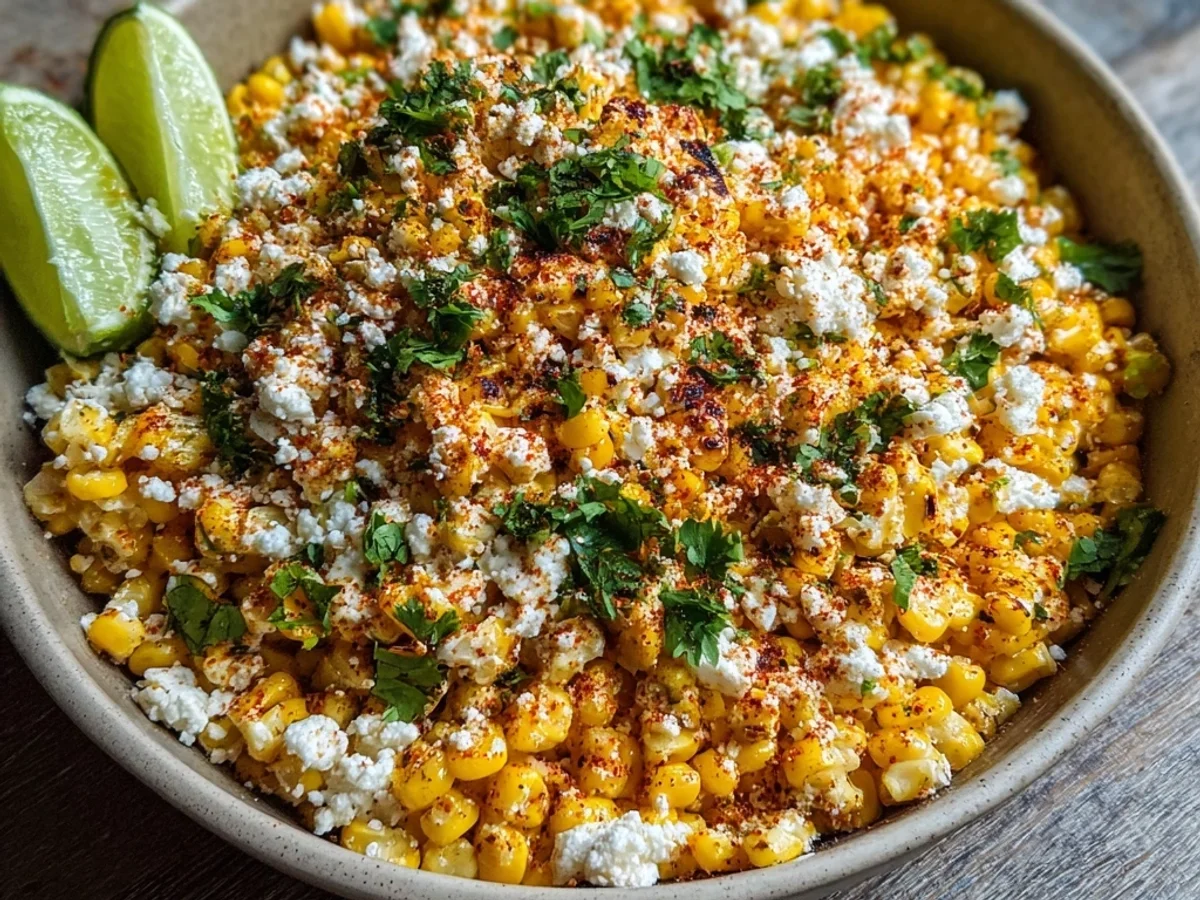 Authentic Mexican Street Corn Salad: Creamy & Zesty - Image 1