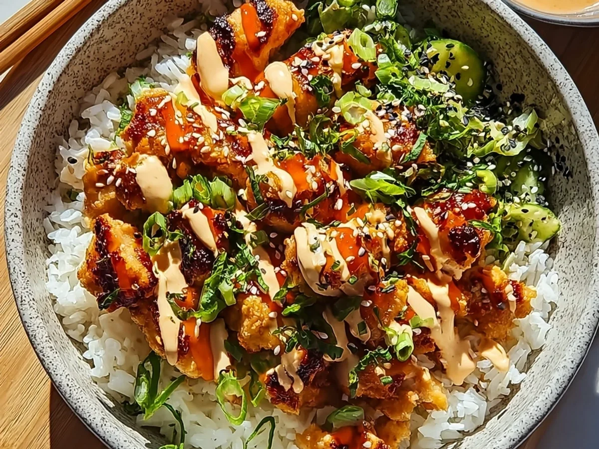 Bang Bang Chicken Bowl: Spicy, Creamy Weeknight Wonder - Image 1