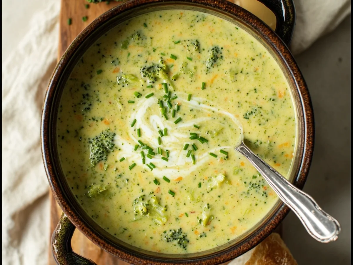 Broccoli Cheddar Soup: High Protein Recipe for Comfort - Image 1