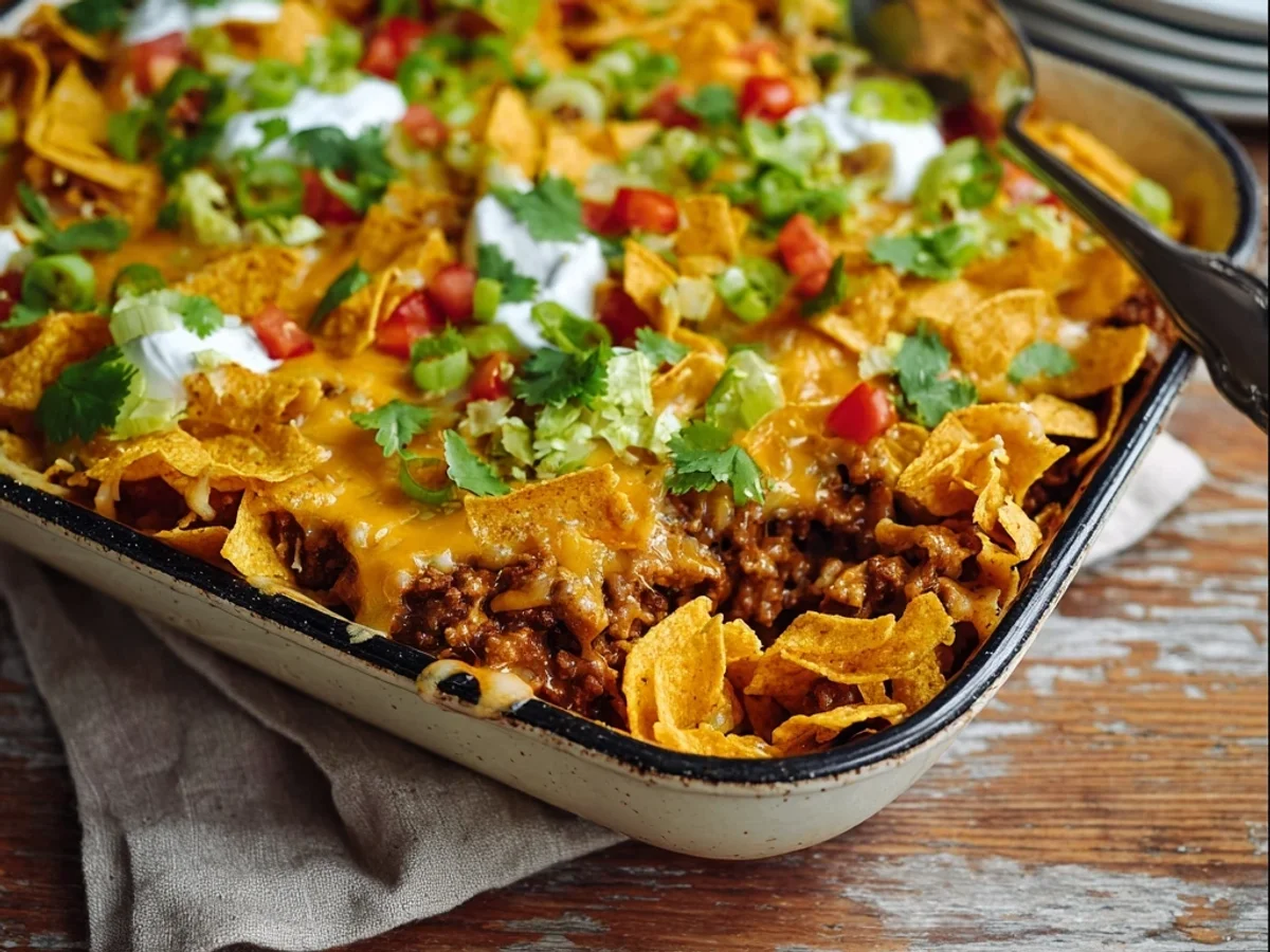 Cheesy Walking Taco Casserole: Quick & Easy Family Dinner - Image 2
