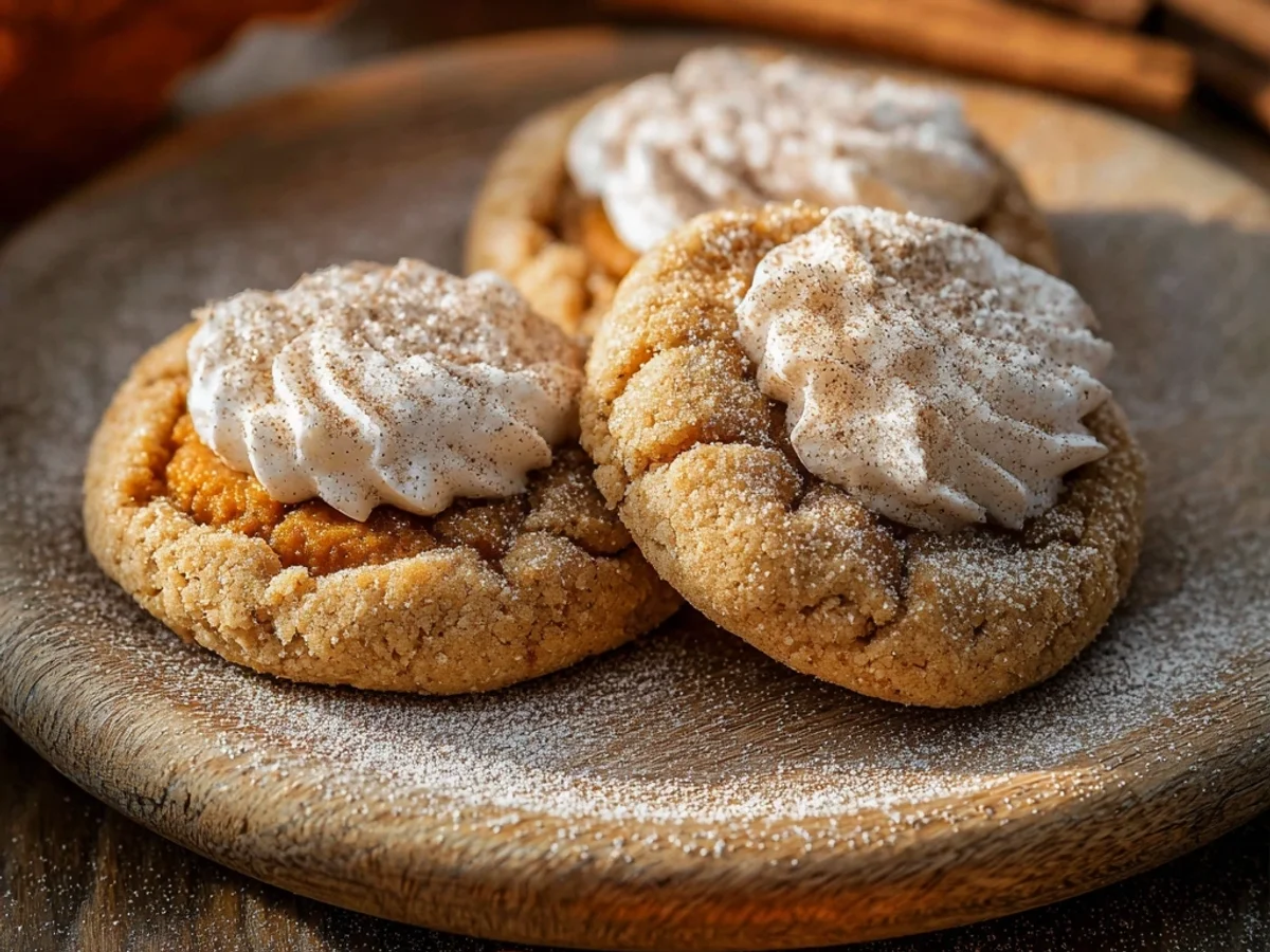 Chewy Vegan Pumpkin Pie Cookies: A Fall Favorite - Image 1