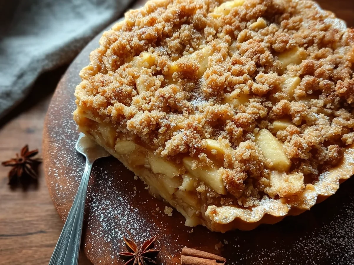 Classic Homemade Dutch Apple Pie with Crumb - Image 2