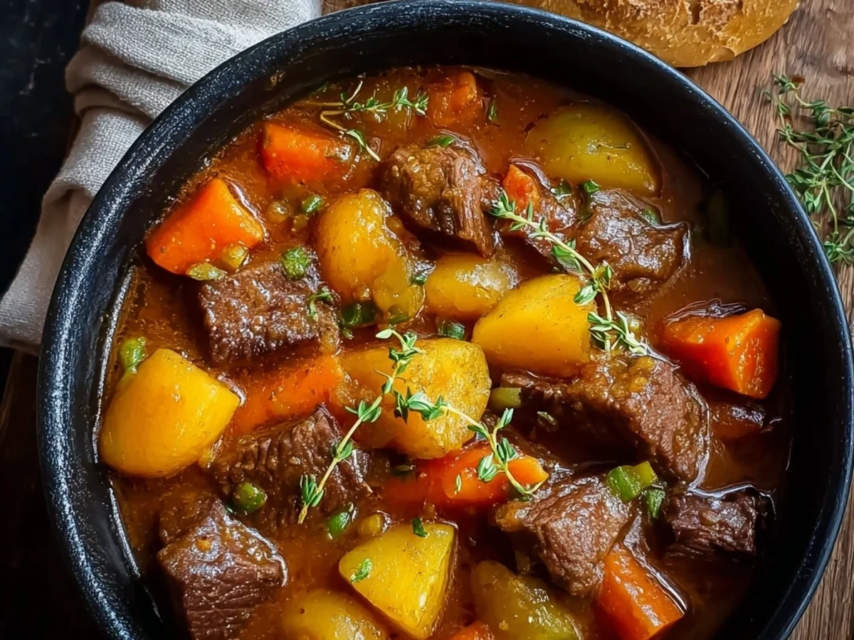 Classic Homestyle Beef Stew with Garden Vegetables - Image 2