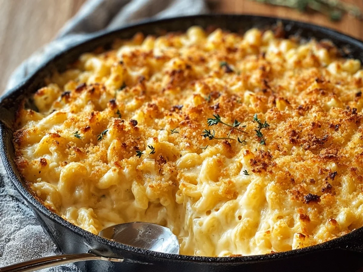 Creamy Baked Mac and Cheese: Golden, Bubbly Goodness - Image 1