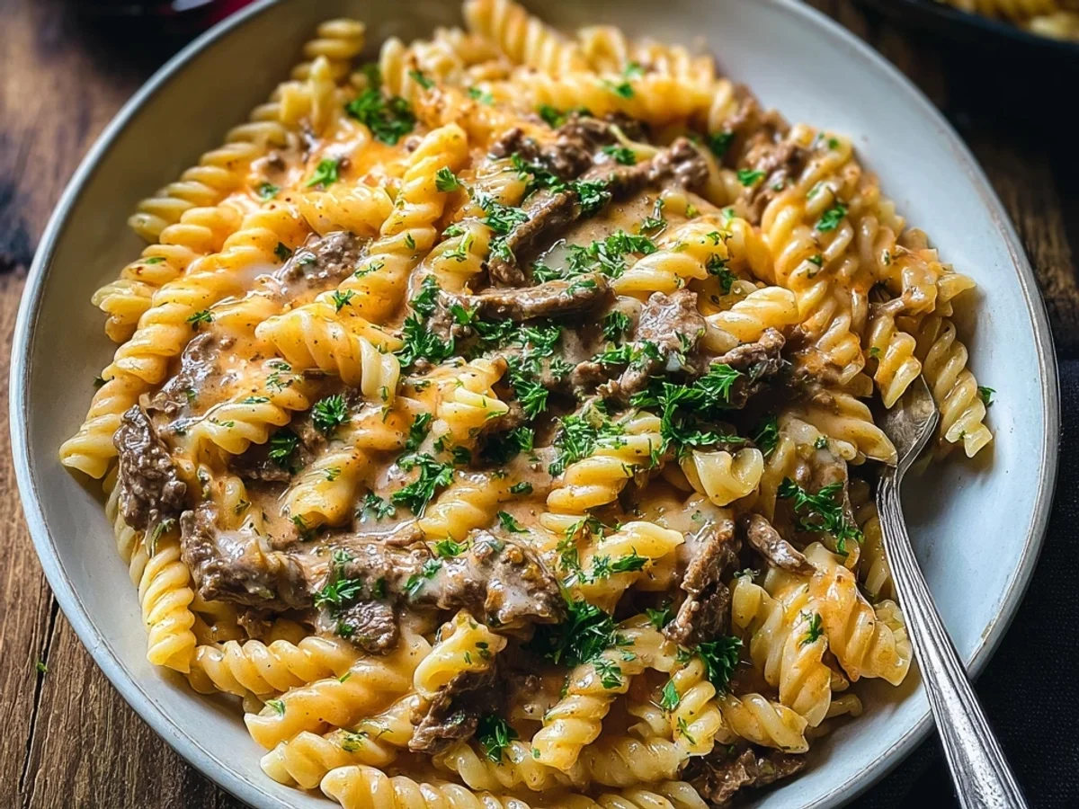 Creamy Beef Pasta: Hearty Weeknight Dinner - Image 1