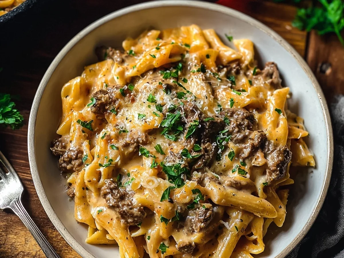 Creamy Beef Pasta: Hearty Weeknight Dinner - Image 2