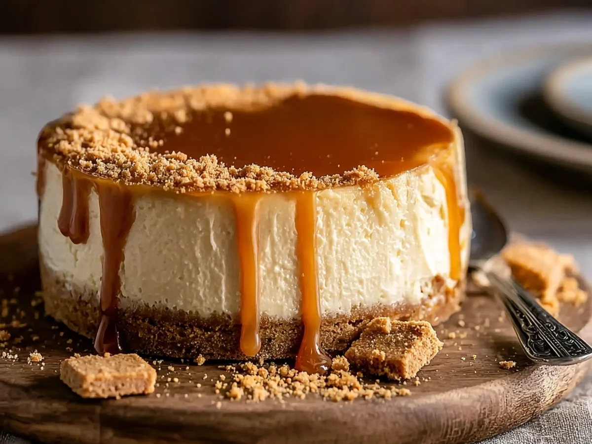 Creamy Biscoff Salted Caramel Cheesecake Recipe - Image 2
