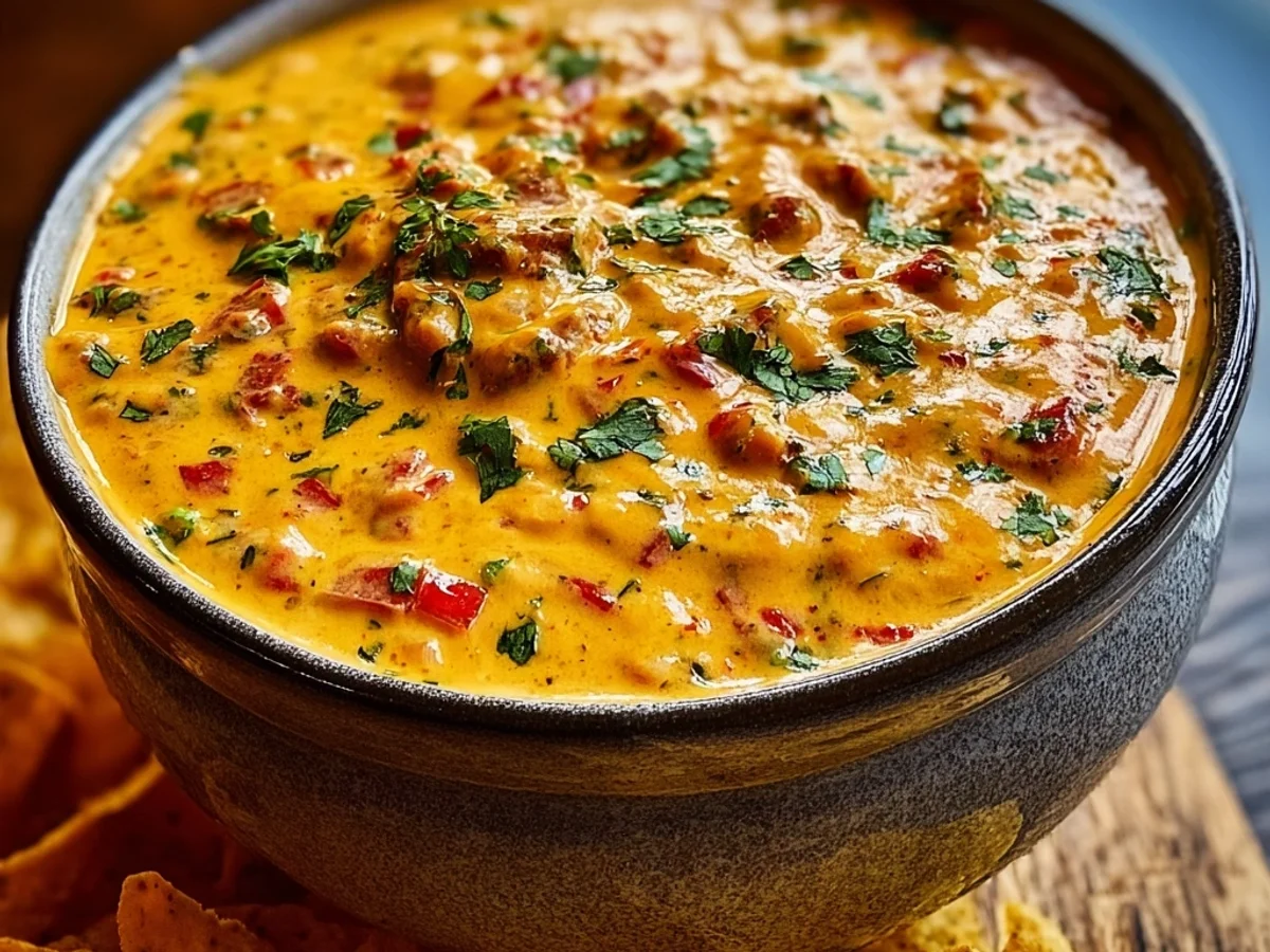 Creamy Cheesy Rotel Ranch Queso Dip - Image 1