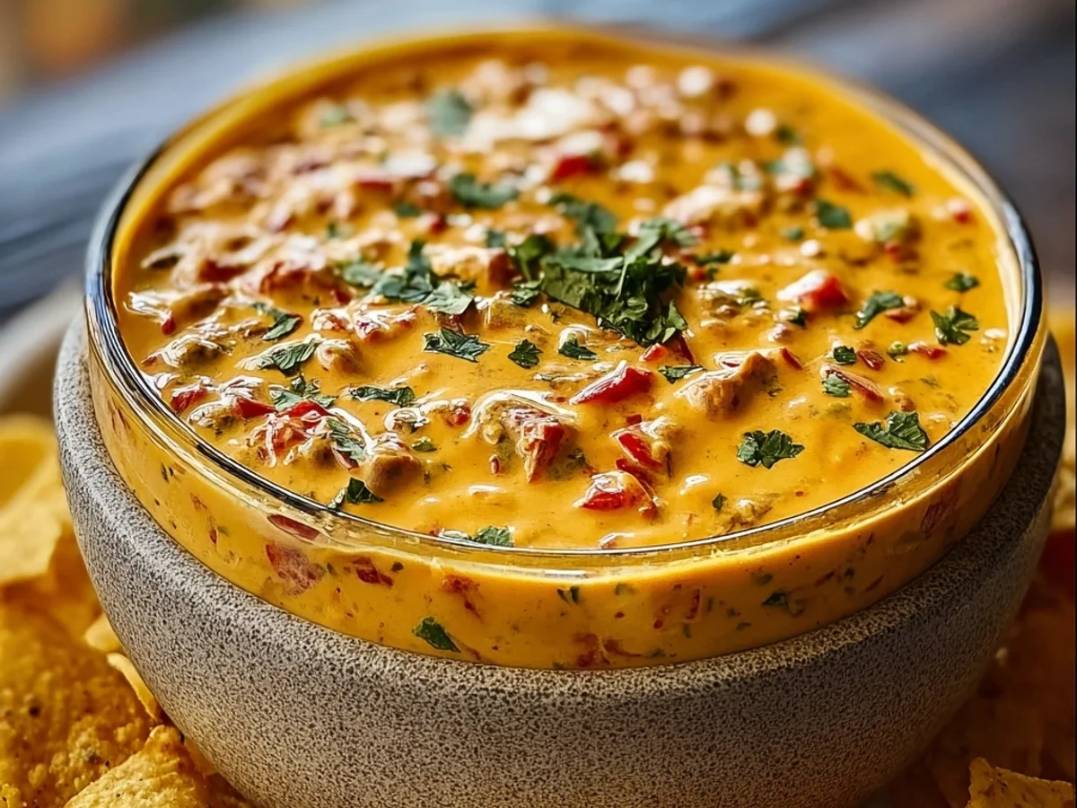 Creamy Cheesy Rotel Ranch Queso Dip - Image 2