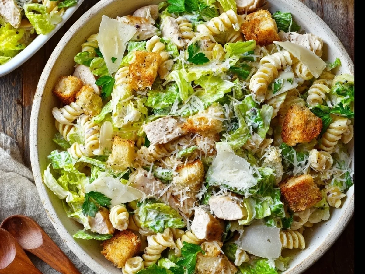 Creamy Chicken Caesar Pasta Salad: A Weeknight Favorite - Image 1