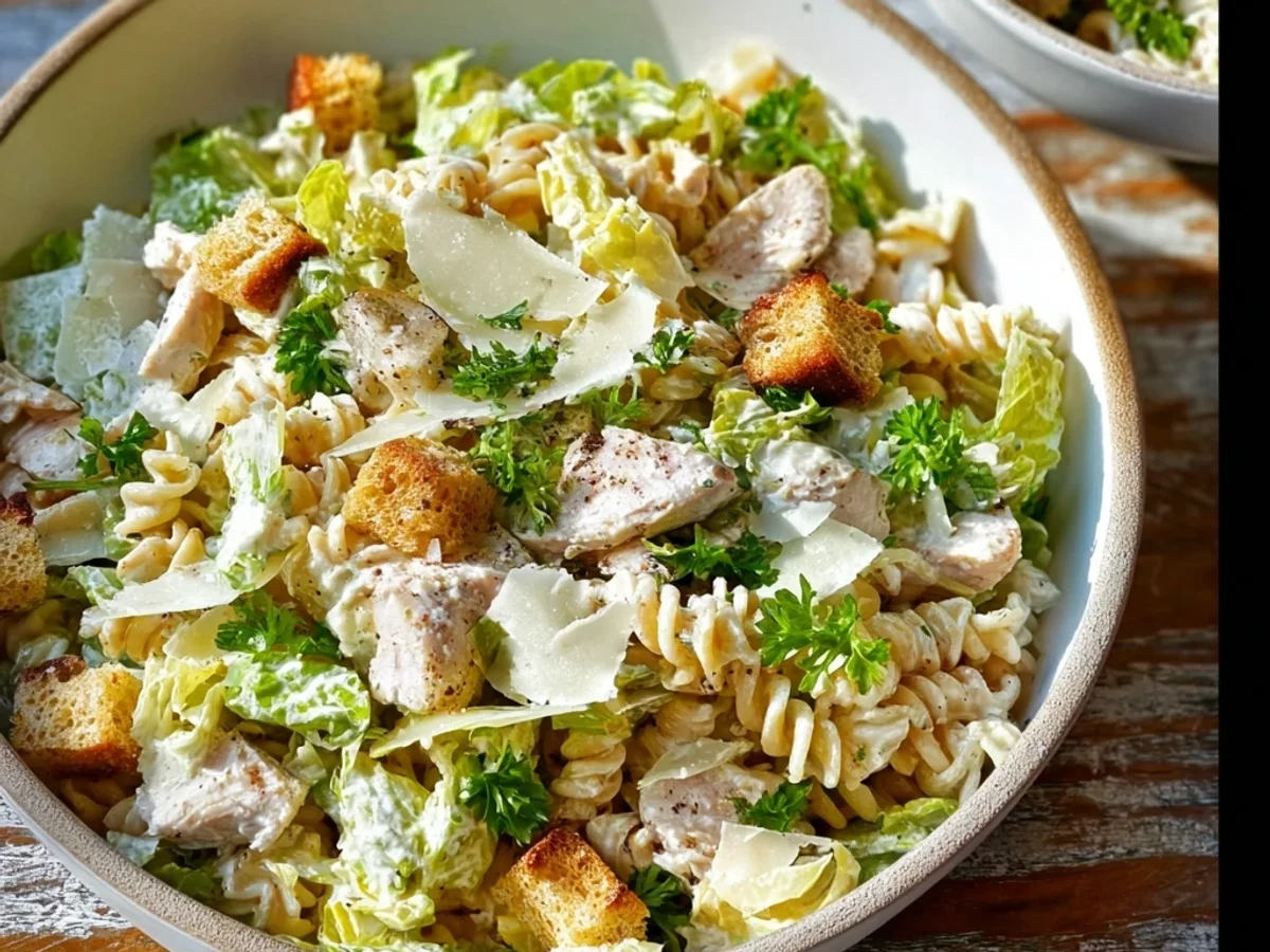 Creamy Chicken Caesar Pasta Salad: A Weeknight Favorite - Image 2