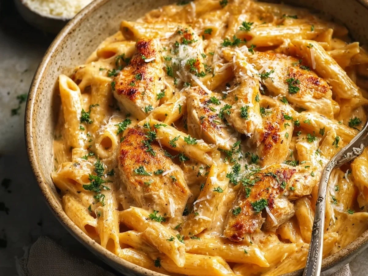 Creamy Chicken Penne Pasta: Hearty Weeknight Delight - Image 1