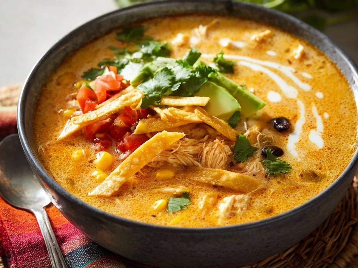 Creamy Chicken Tortilla Soup: Hearty Weeknight Comfort - Image 1