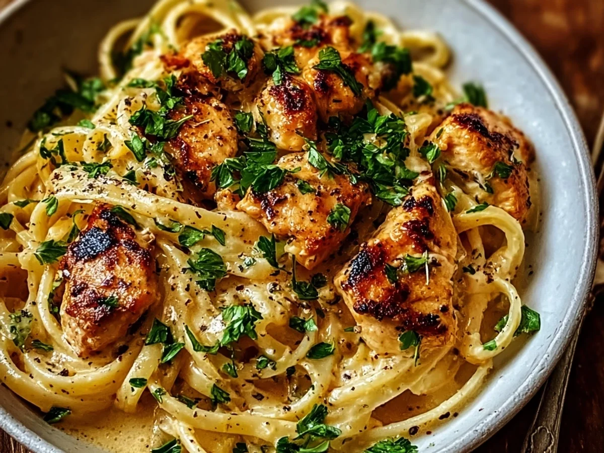 Creamy Cowboy Butter Chicken Linguine: Easy Recipe - Image 1