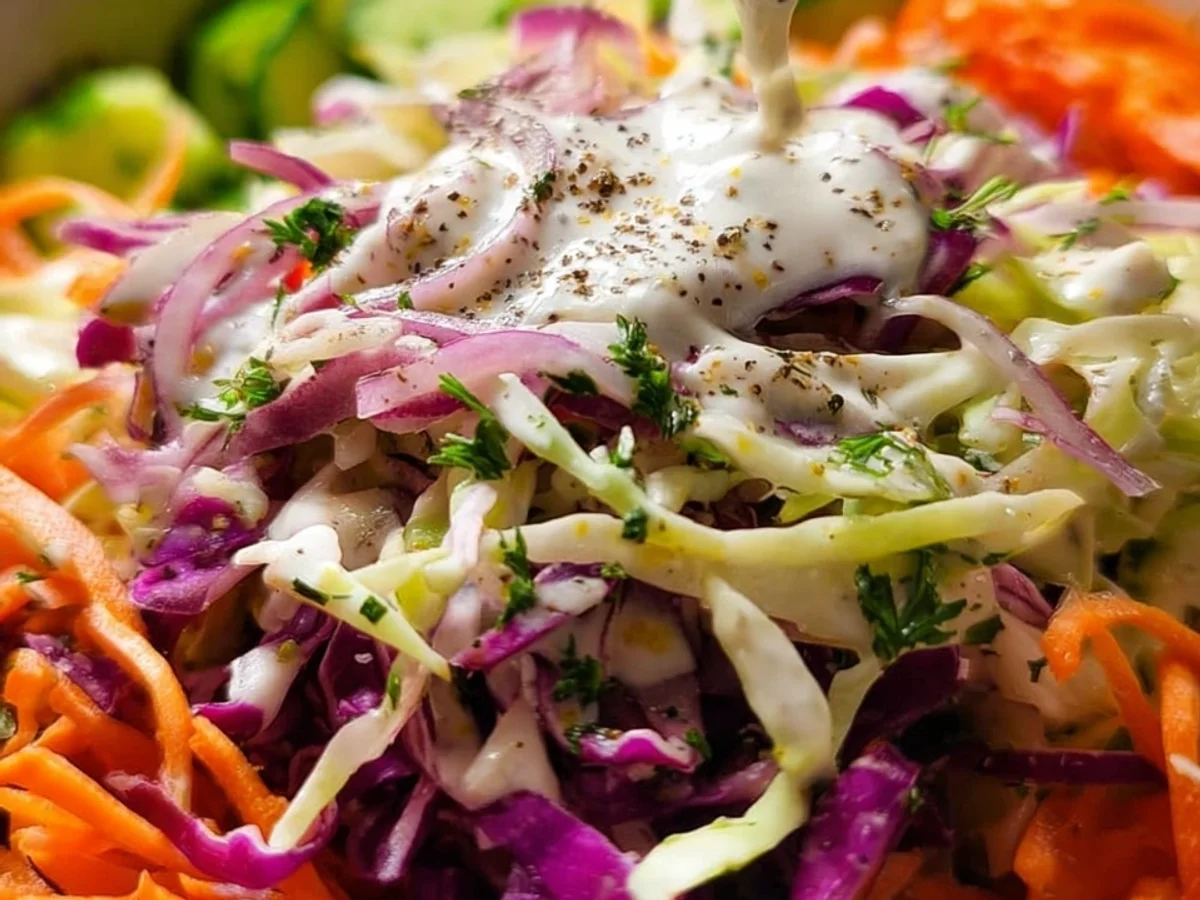 Creamy Healthy Greek Yogurt Coleslaw: No Mayo! - Image 1