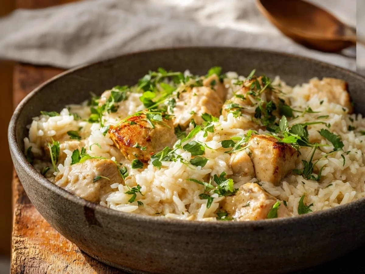 Creamy Herb Chicken Basmati Rice: Flavorful One-Pan Meal - Image 2