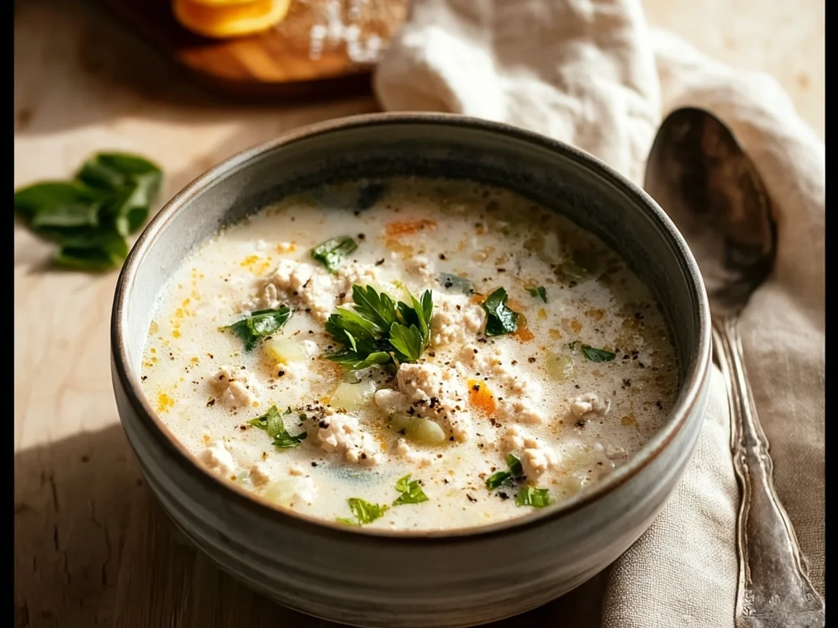 Creamy Italian Ground Chicken Soup: Simple Comfort - Image 1
