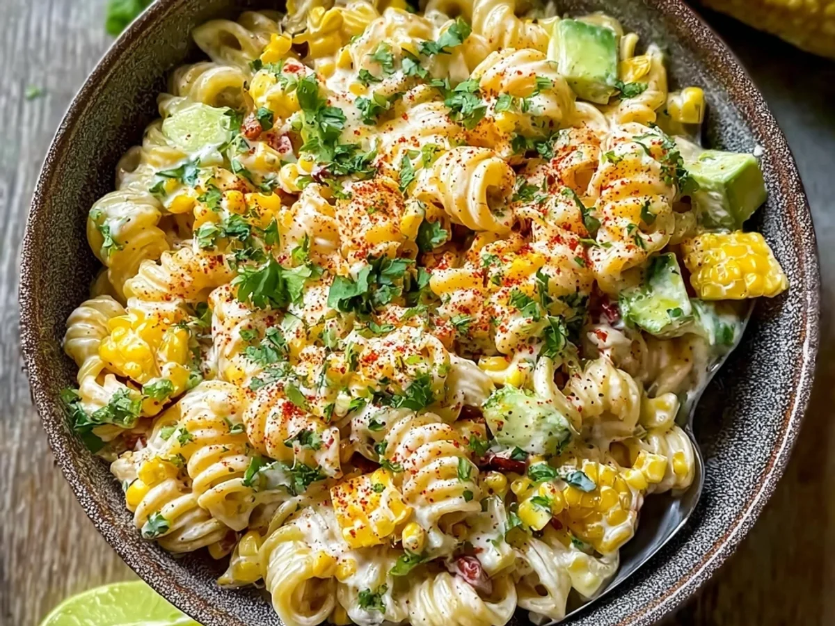Creamy Mexican Street Corn Pasta Salad for Sunny Days - Image 1