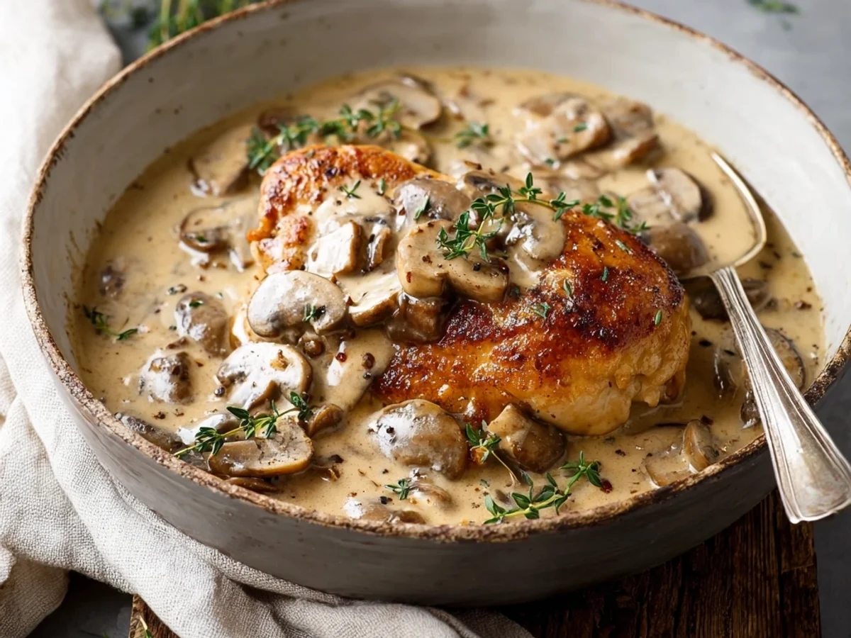 Creamy Mushroom Chicken: Simple Weeknight Comfort - Image 1