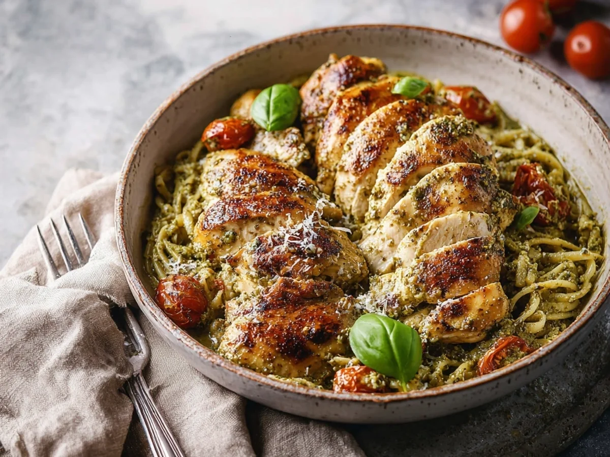 Creamy Pesto Chicken: A Fast & Flavorful Weeknight Meal - Image 2