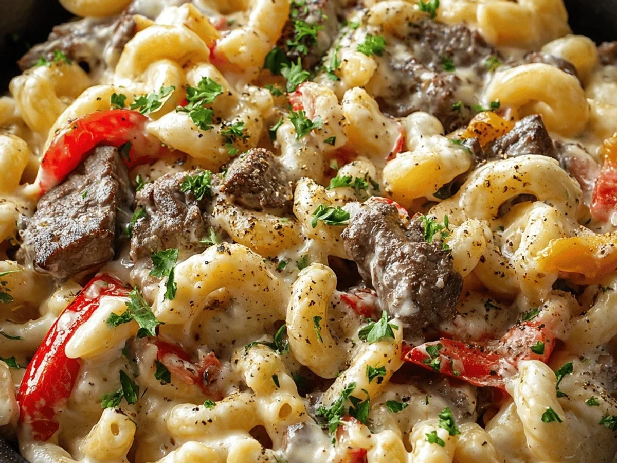 Creamy Philly Cheesesteak Mac & Cheese: My Go-To Comfort - Image 2