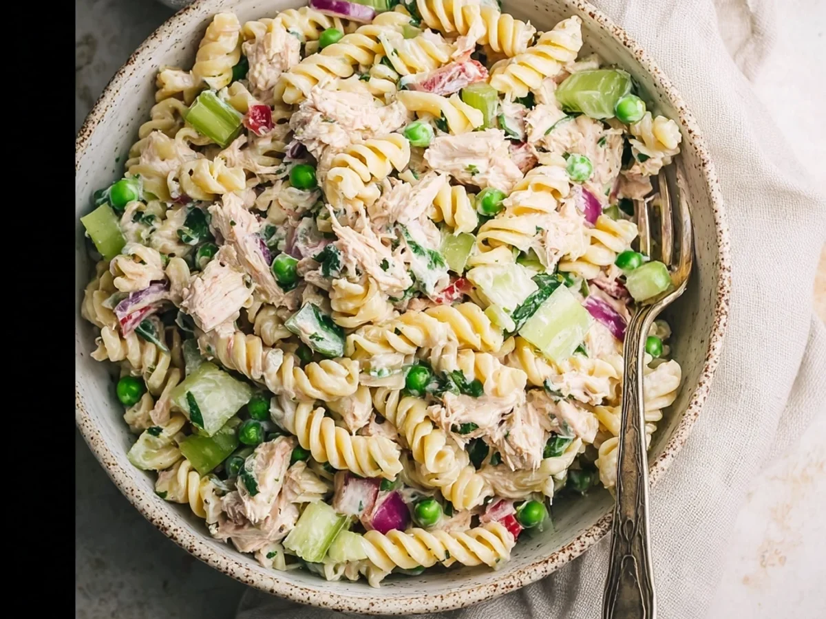 Creamy Tuna Pasta Salad: Easy Weeknight Meal - Image 1