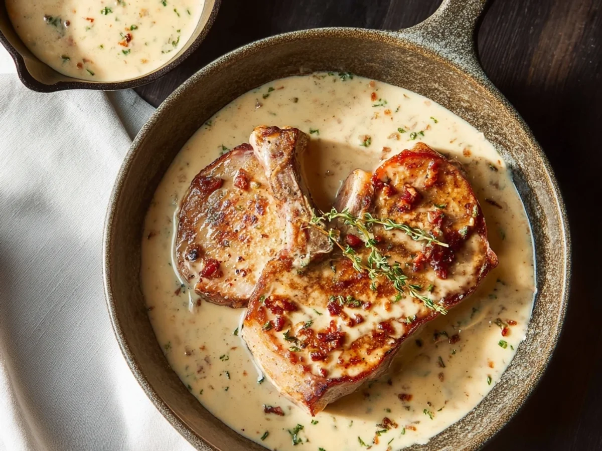 Creamy Turkey Ham & Lamb Chops: A Comforting Blend - Image 2