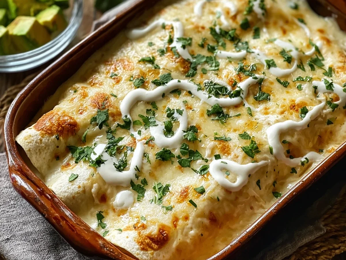 Creamy White Chicken Enchiladas: Weeknight Comfort - Image 2