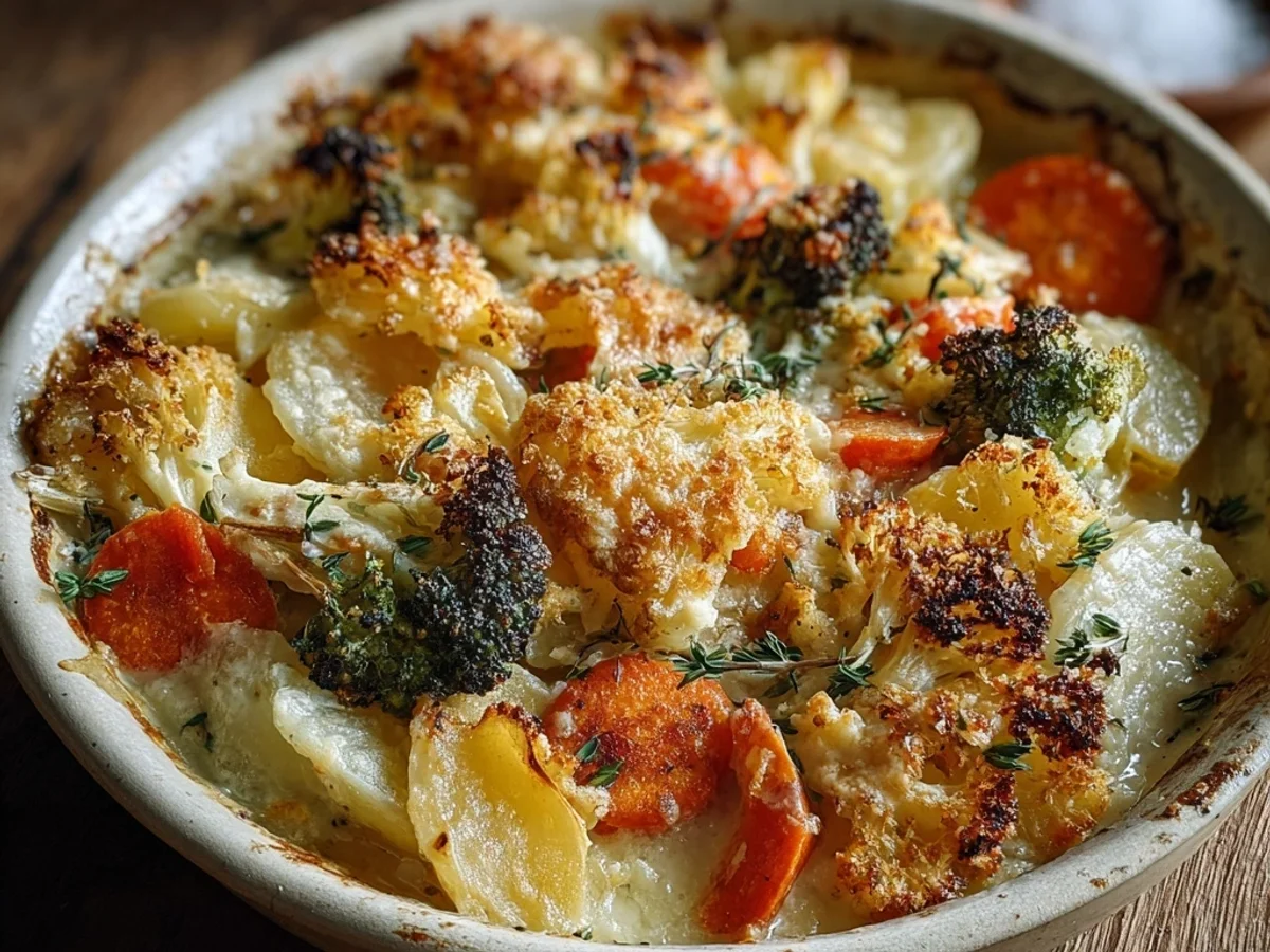 Creamy Winter Vegetable Bake: Hearty Comfort Dish - Image 2