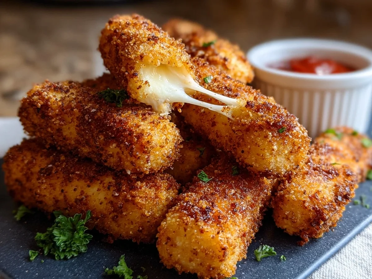 Crispy Air Fryer Mozzarella Sticks: Quick Snack Fun - Image 1