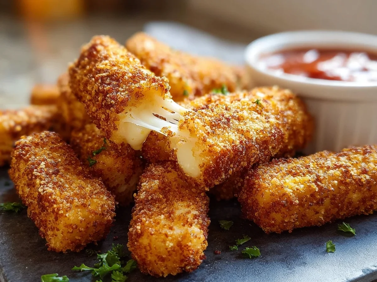 Crispy Air Fryer Mozzarella Sticks: Quick Snack Fun - Image 2