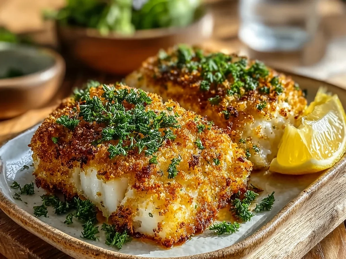 Crispy Air Fryer Parmesan Crusted Cod: Weeknight Gem - Image 1