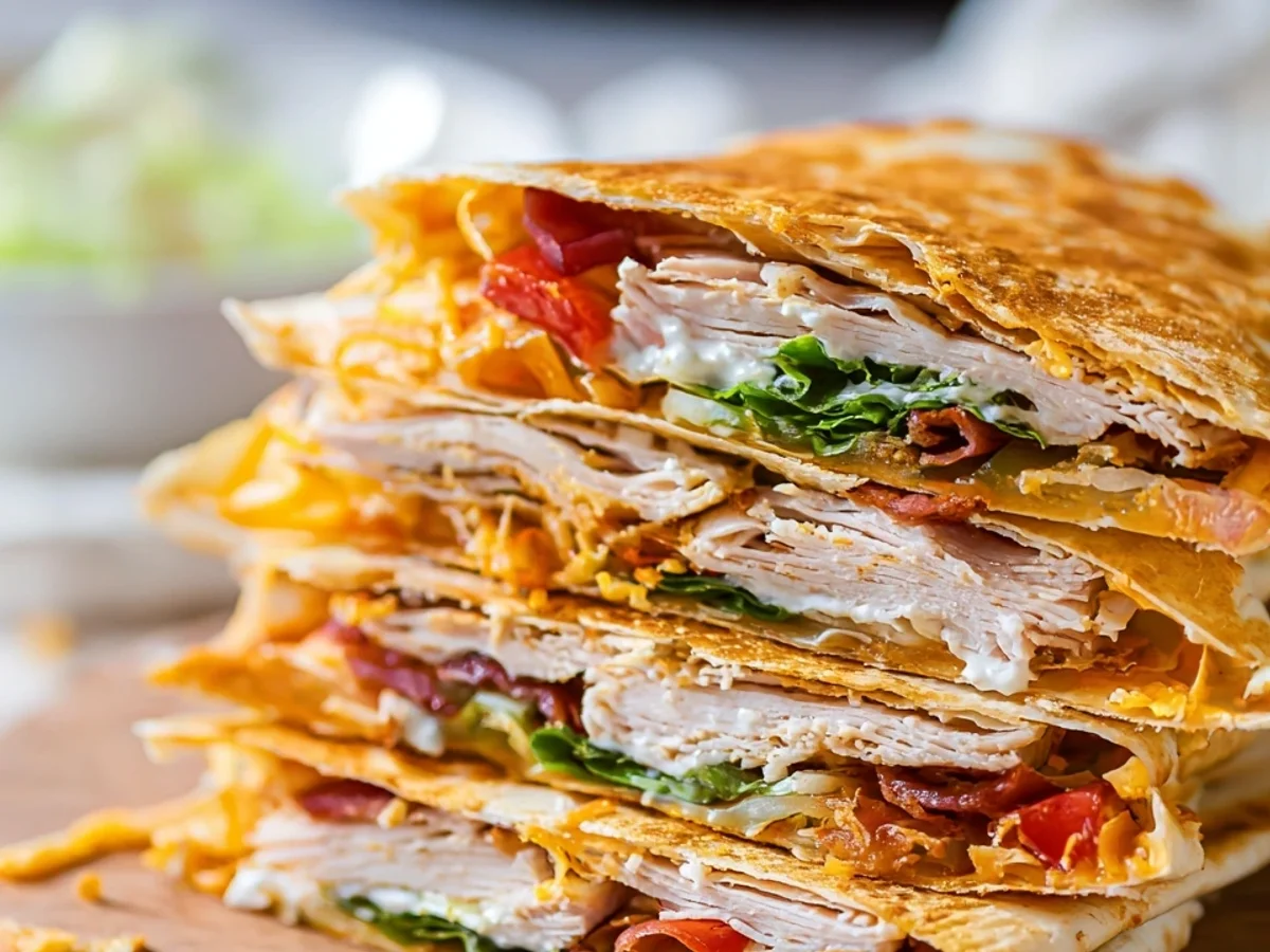 Crispy Air Fryer Ranch Crunchwrap: Chicken & Ham Feast - Image 1