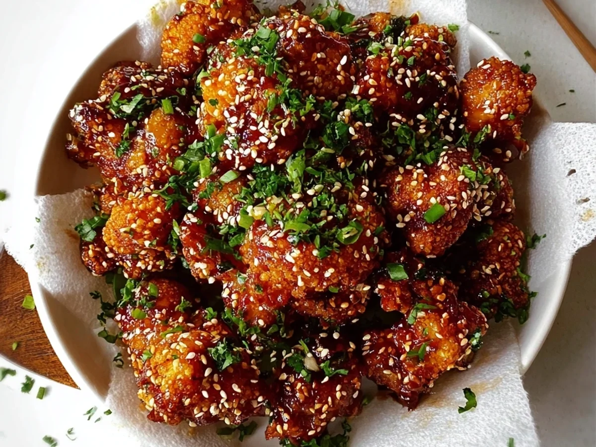 Crispy Air Fryer Sesame Cauliflower Wings: Sweet & Sticky - Image 1