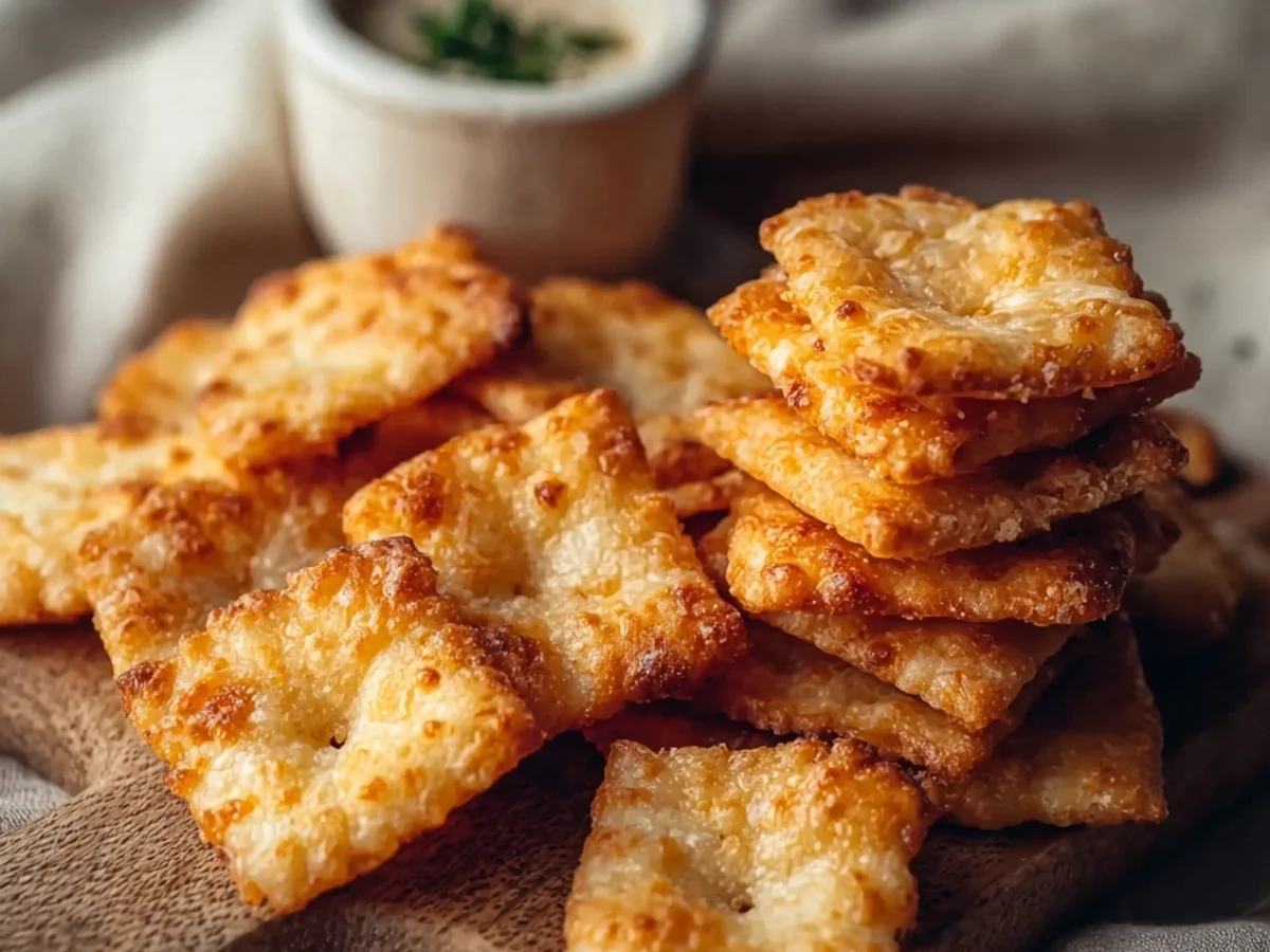 Crispy Cheddar Homemade Cheese Crackers - Image 2