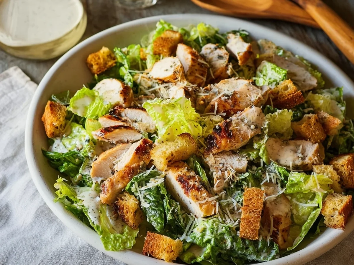 Crispy Chicken Caesar Salad for Effortless Dinners - Image 2