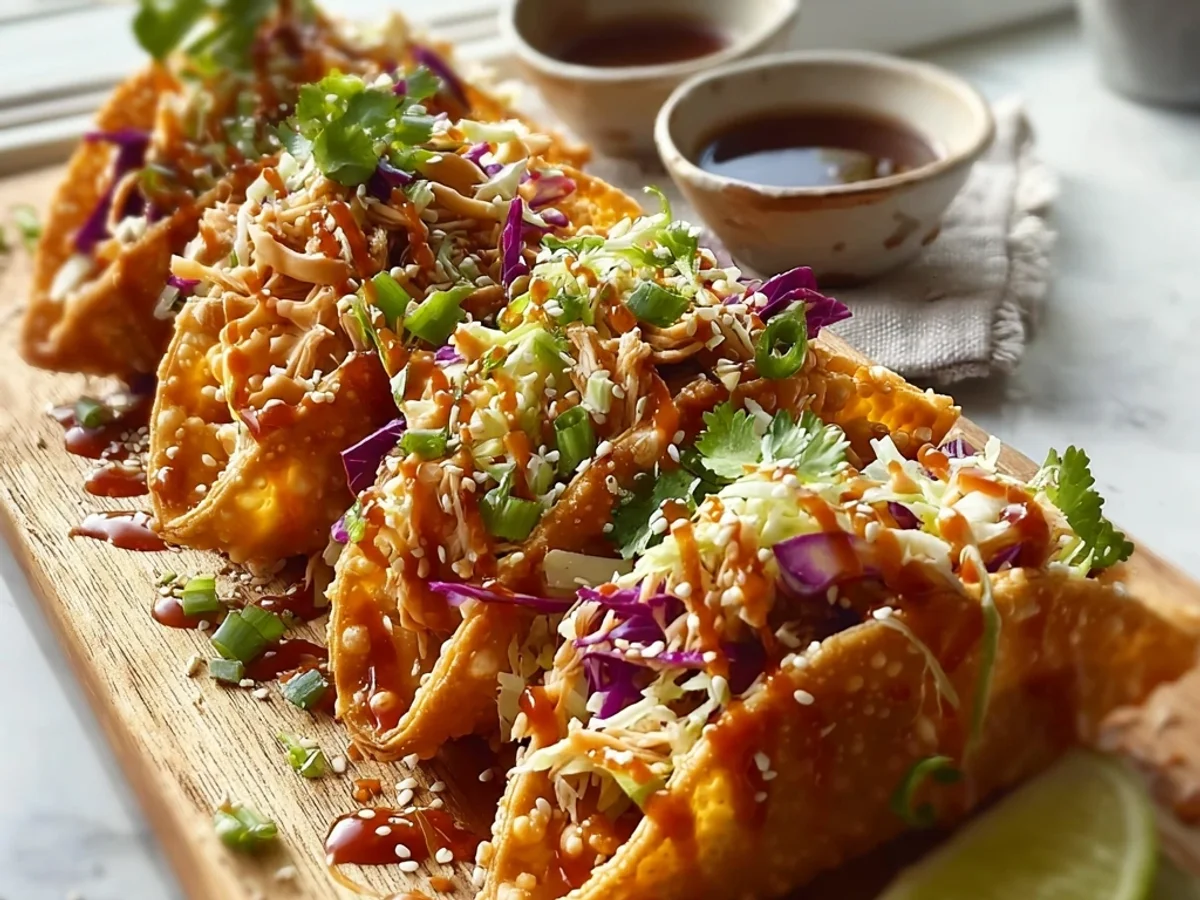 Crispy Chicken Wonton Tacos: A Flavorful Twist - Image 1